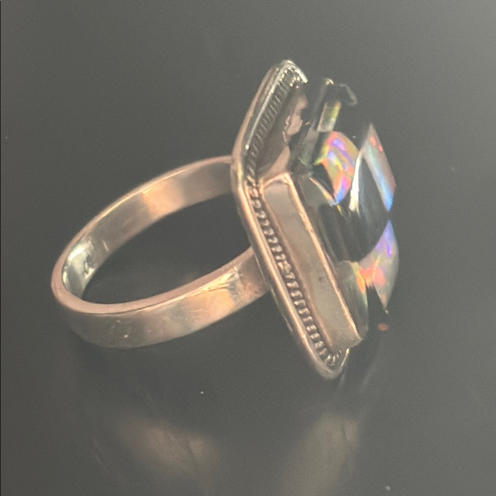 Aurora Opal 925 Ring - image 3